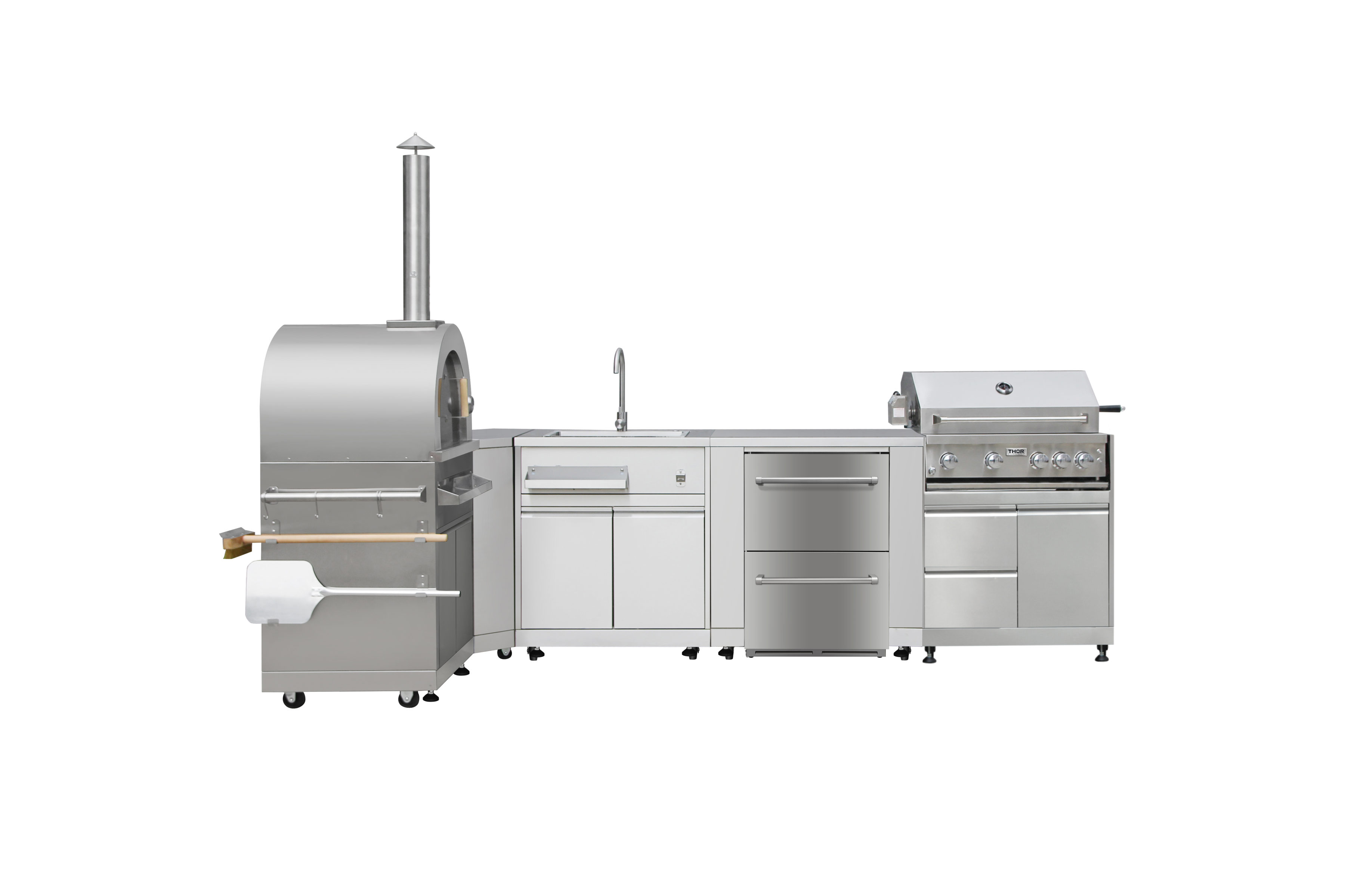 THOR Kitchen’s Modular Outdoor Kitchen Suite gets masculine makeover KBIS