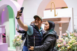 Attendees are taking picture of the Display room at KBIS 2023