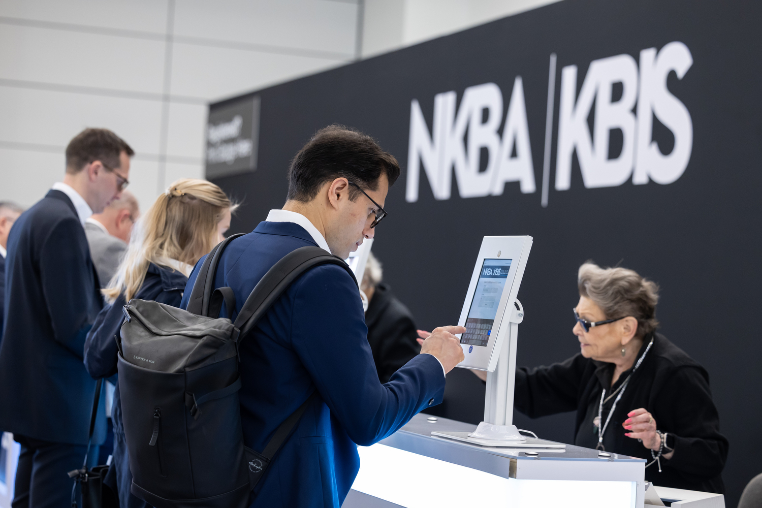 Registering on-site at KBIS 2023