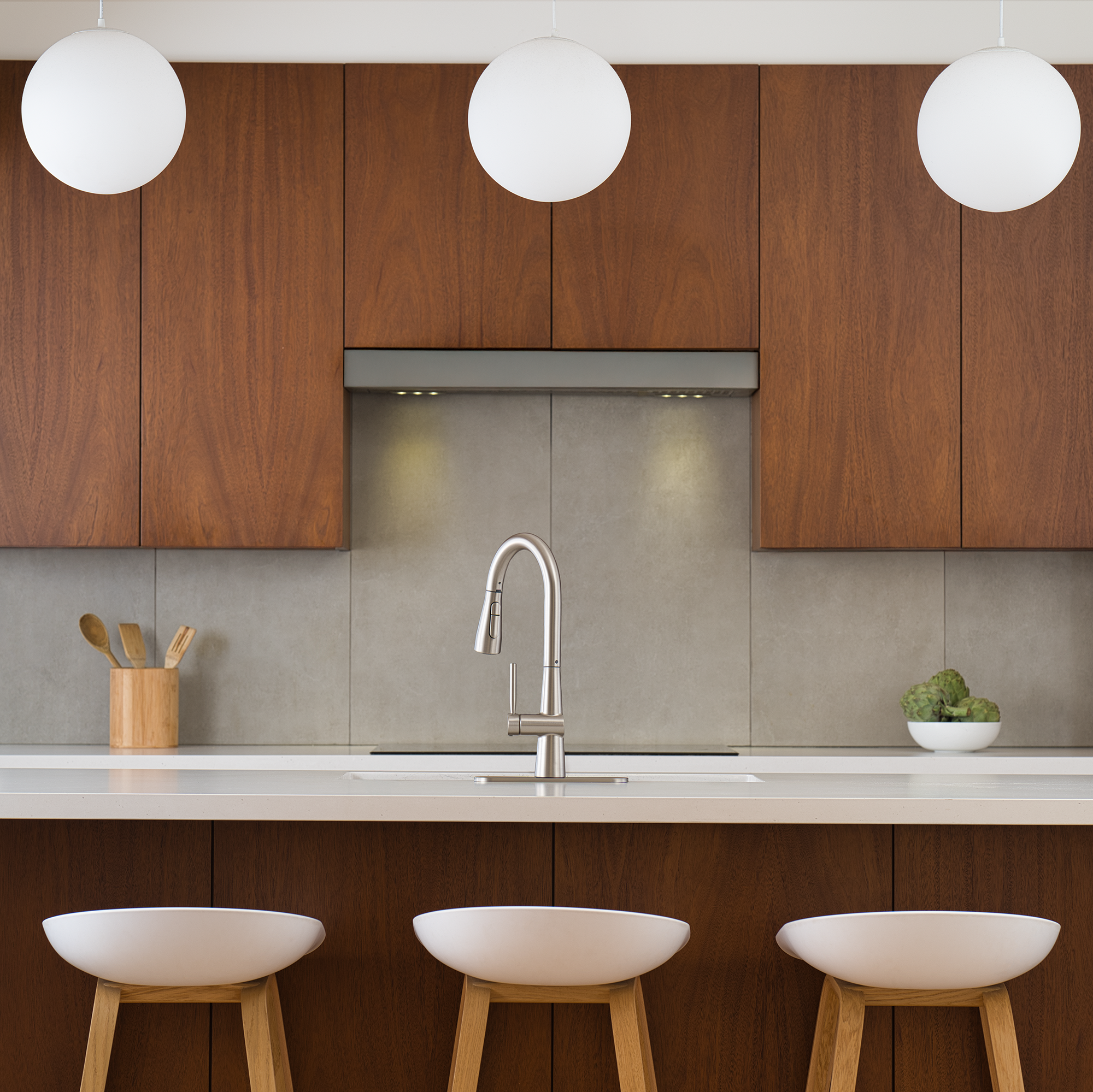 Beautiful bathroom provided by KBIS exhibitor, Porcelanosa