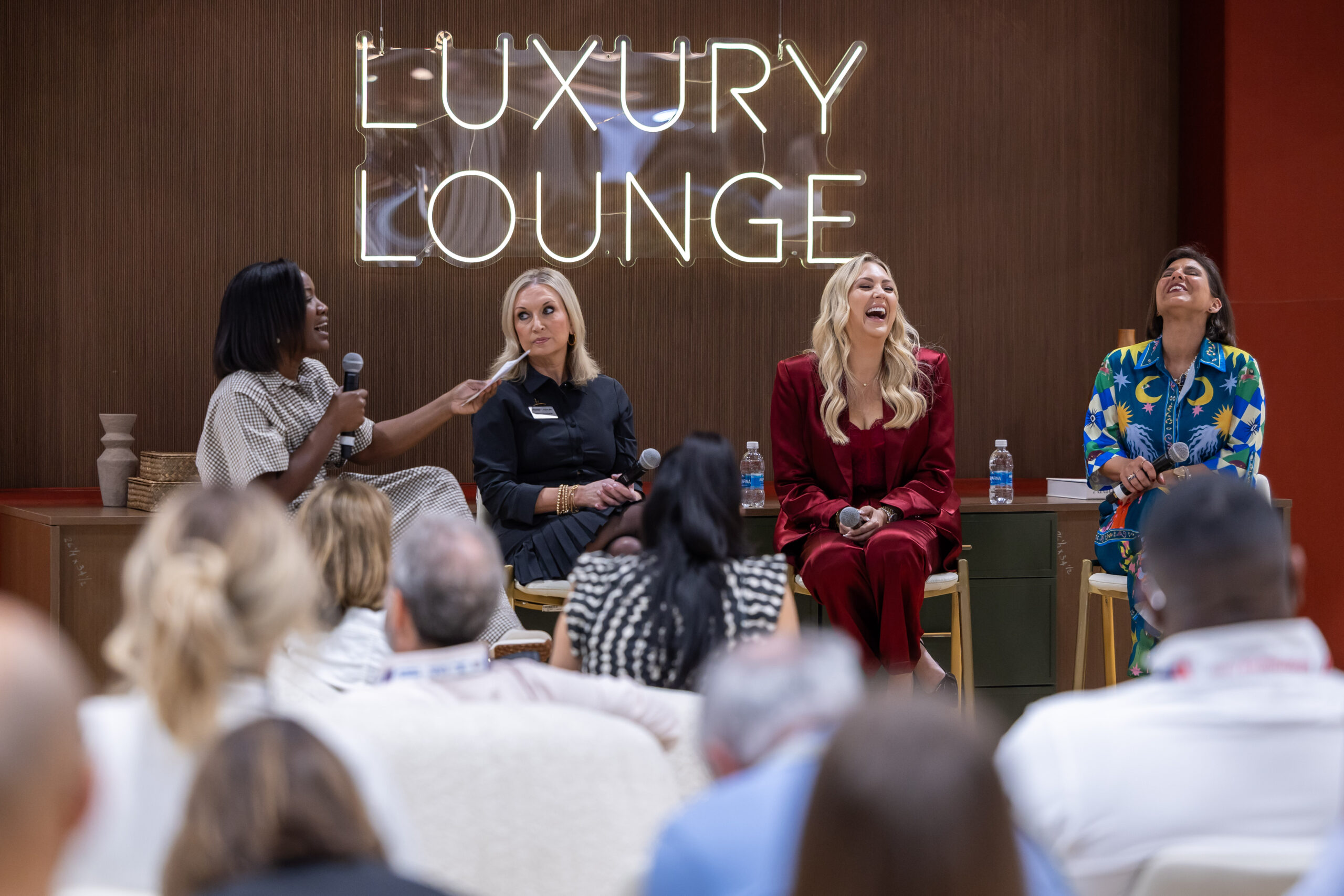 A group of design professionals examine a drawer at KBIS 2024