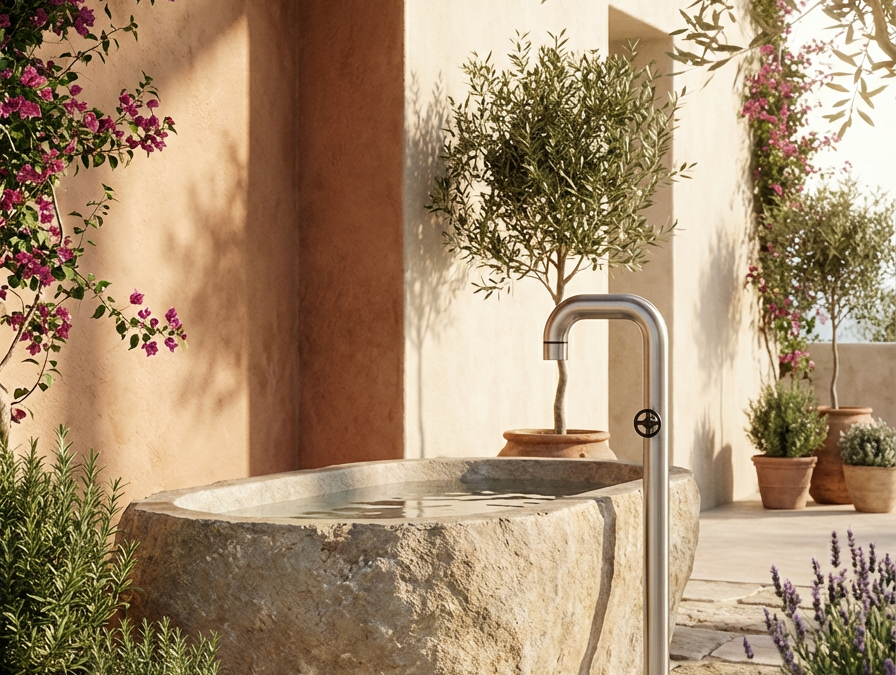 WATRLINE Unveils Cirrus 08 Freestanding Bath Filler at KBIS 2026